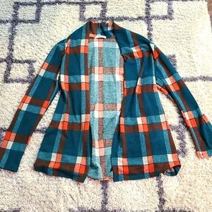 Green/Orange/Cream Sweater